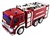 Remote Control Fire Truck RC Truck Rescue Heroes 1:16 Four Channel Full Function w/ Lights & Music Battery Powered RC Truck Toy