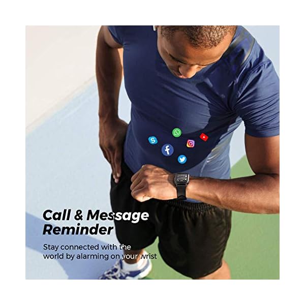 SoundPEATS Smart Watch Fitness Tracker with All Day Heart Rate Monitor Sleep Quality Tracker Call & Message Alert…