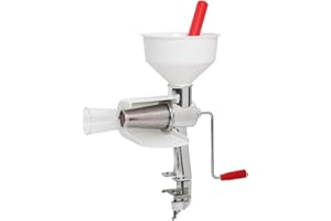 KITCHEN CROP Johnny Apple Sauce Maker, Tomato Sauce Maker, Remove Skins & Seeds From Produce, Model 250 Clamp Based Food Strainer (Basic Strainer)