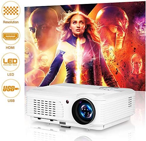 4200 Lúmenes LCD Casa Teatro Proyector, Apoyo Full HD 1080P 200 ...