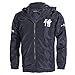 Allonly Men's Fashion Dragon ToTem Hoodie Zip-up Chinese Letter Windbreaker Jacket,Black,US Large (Tag 2XL)
