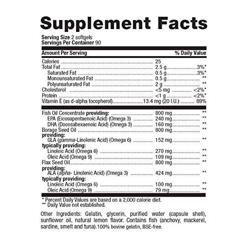 Country Life Ultra Concentrated Omega 369, 180Softgels Pricepulse