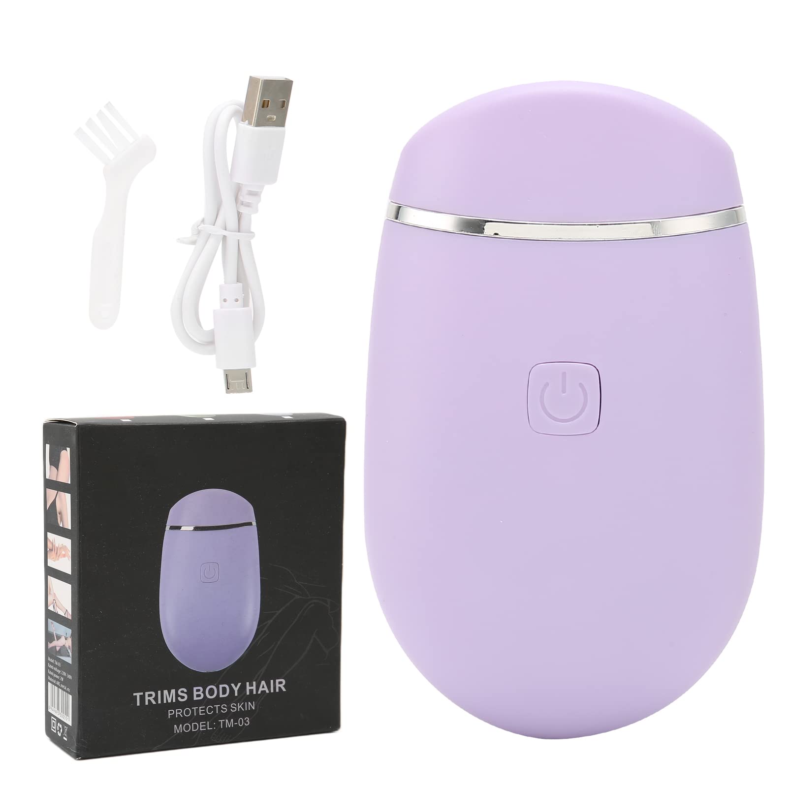 Womens Electric Hair Epilator USB Charging Ladies Electric Shaver Portable Mini Body Hair Removal Shaver