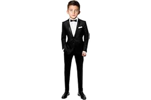 Black n Bianco Boys Slim Fit Tuxedo First Class Style Presented by Baby Muffin