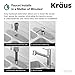 Kraus KPF-2620SS Modern Oletto Single Lever Pull Down Kitchen Faucet, Stainless Steel