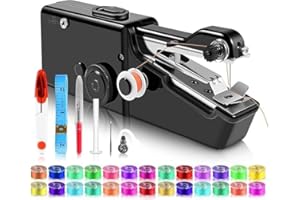 ASINGLEER Mini Sewing Machine with Accessory Kit, Lightweight and Easy Operated Cordless Handheld Sewing Machines for Beginners, Portable Sewing Machine for Home Quick Repairing and Stitch Handicrafts