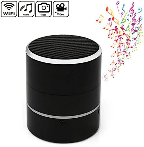 Wifi Bluetooth Speaker Camera by DareTang, Bluetooth Music Player with 180 Degrees Rotate Hidden Camera with Android/Ios App for Home Security Motion Detection Real-Time View Nanny Cam,2.4Ghz Only