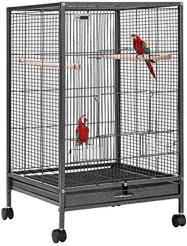 VIVOHOME 30 Inch Height Wrought Iron Bird Cage