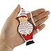 Bstaofy 8PCS 4-Inch Wooden Christmas Santa and Elf Tree Hanging Ornaments Xmas Holiday Party Decoration Gifts