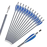 Jocoo 18 inch Carbon Crossbow Bolts Archery Hunting