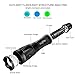 Tactical Flashlight Torch - 18650 Battery and Charger Included, Outlite E6 High-Powered LED Flash Light, Rechargeable Tac Light, Water Resistant Handheld Flashlight, Zoomable and 5 Modes