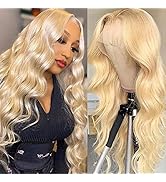 613 Lace Front Wig Human Hair Blonde Body Wave Wigs HD Lace Brazilian Virgin Hair 13x6 Transparen...