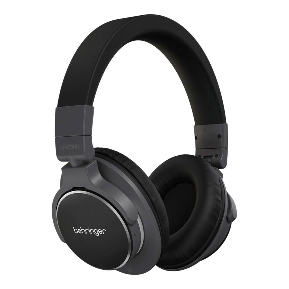 Behringer BH470NC Premium High-Fidelity Headphones with Bluetooth Connectivity and Active Noise Cancelling, Compatible with PC and Mac