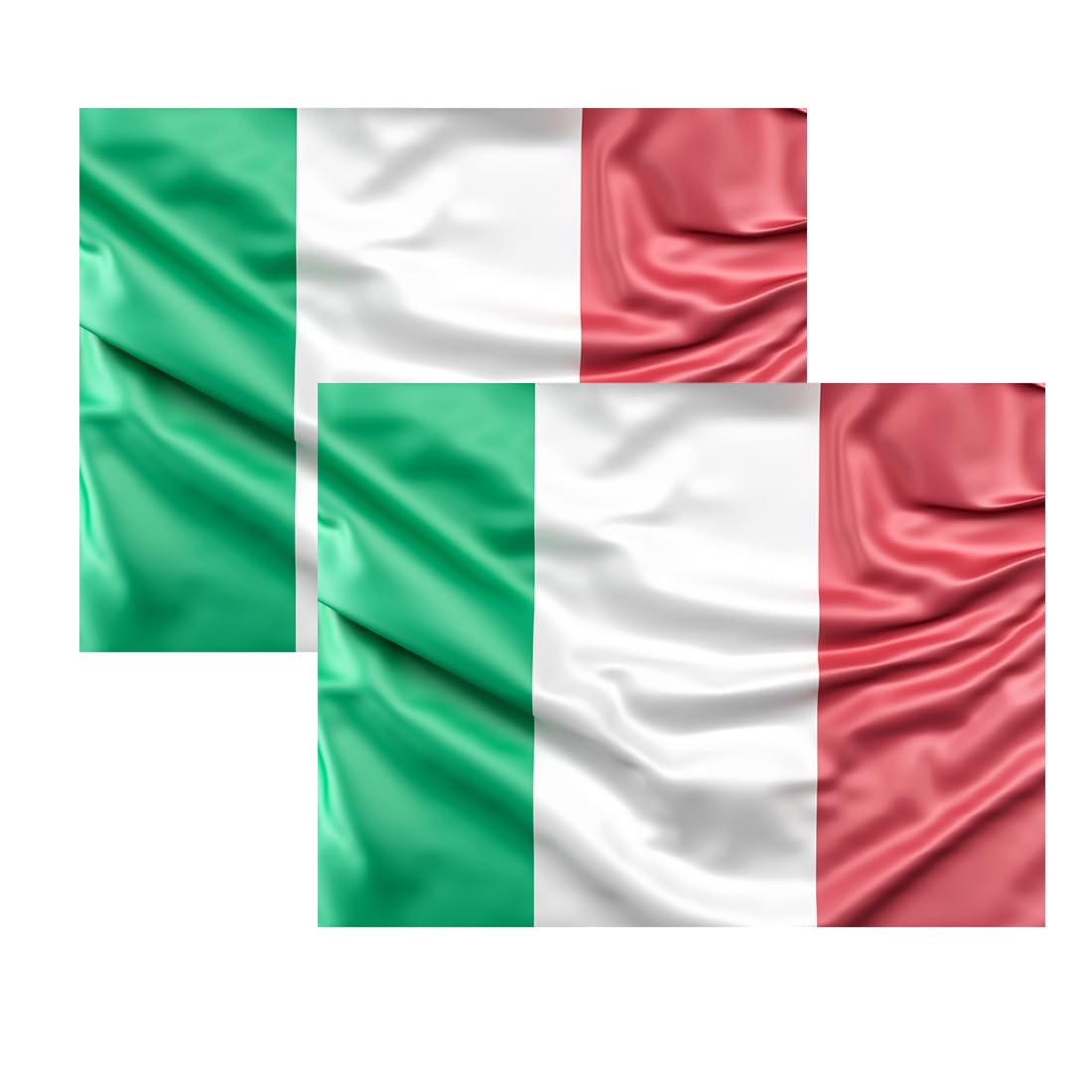 JYC CREATIVE Flags of Italy, Flag 90cm x 150cm, Large Flag with Pole Loop and Cords to Hold, Lightweight Flag, Flag for Sports, Football, Demonstrations, Buildings,