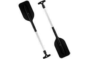 Kayak Paddles, 2 PCS Kayak Paddle Telescoping Paddles with Plastic Blades Canoe Paddle T-Handle Boat Portable Boat Oars for C