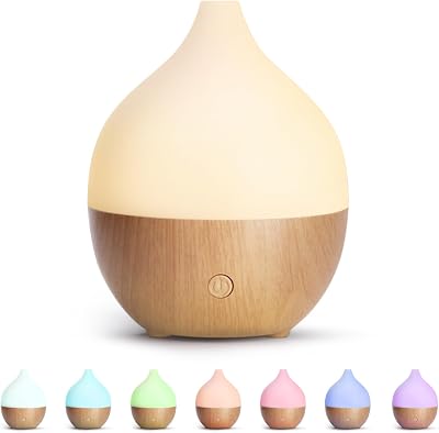 SALKING Essential Oil Diffuser 100ml Ultrasonic Humidifier Night Light Auto
