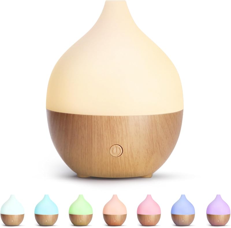 SALKING Essential Oil Diffuser 100ml Ultrasonic Humidifier Night Light Auto
