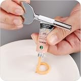UDQYQ 3 Pieces Tube Squeezer Stainless Steel Toothpaste Dispenser Silver view 6