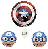 Captain America Avengers 4 piece Balloon Set Bundle
