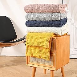 Knit Throw Blanket Super Soft Warm Blanket for