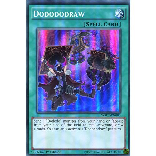 YuGiOh : WSUP-EN008 1st Ed Dodododraw Super Rare Card - ( World Superstars Yu-Gi-Oh! Single Card ) by Deckboosters