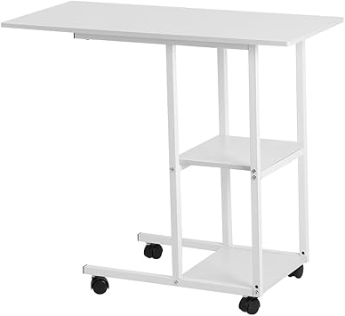 Amazon Com Overbed Table Portable Mobile Bedside Sofa Couch
