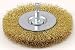Vermont American 16794 4-Inch Fine Brass Wire Wheel Brush with 1/4-Inch Hex Shank for Drill primary