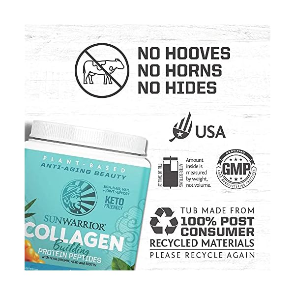 Sunwarrior Collagen Building Protein Peptides, Tahitian Vanilla, 500 g