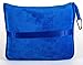 BlueHills Premium Soft Travel Blanket Pillow Airplane Blanket Packed in Soft Bag Pillowcase with Hand Luggage Belt and Backpack Clip, Compact Pack Large Plush for Any Travel (Royal Blue T003)