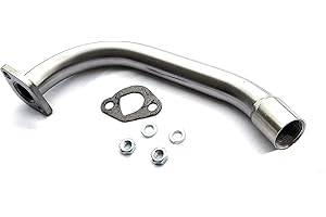 ARSPORT Exhaust with 3/4 Thread for: Mega Moto 212cc Pro, Coleman RB200, Coleman RT200, Monster Moto Classic 212cc, Mega Moto MM-B212-MXS, Gas Powered Mini Bike.