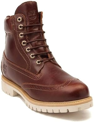 timberland brogue boots chestnut