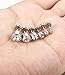 ORAZIO 6 Pairs Stainless Steel CZ Stud Earrings for Women Cartilage Stud Earrings Screwback Silver Tone 3-8mm