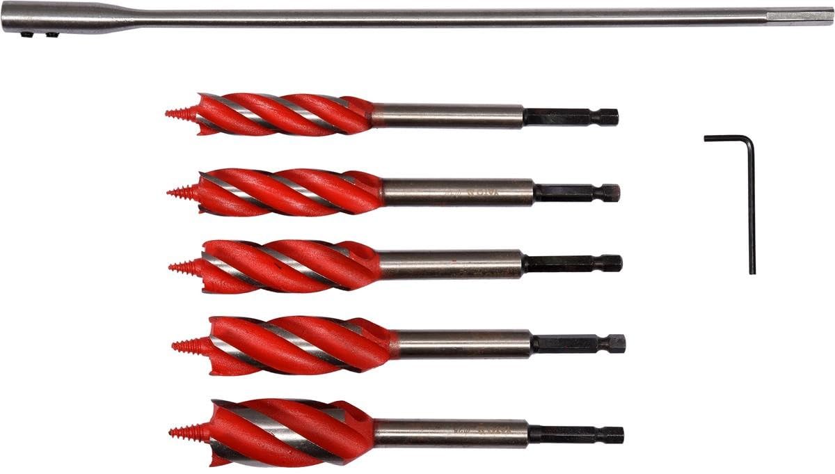 YATO Set of 7 professional wood drill bits with hexagon shank (YT-44693)