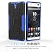 Sony Xperia C5 Ultra Case - MoKo Heavy Duty Rugged Dual Layer Armor with Kickstand Protective Cover for Sony Xperia C5 Ultra 6.0 Inch Smartphone 2015 Release, BLUE