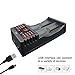 Universal Battery Charger,WUBEN ARF2 Smart Charger for Rechargeable Batteries AA,AAA Li-ion IMR:18650,18490,18350,17670,17500,16340(RCR123),14500,10440