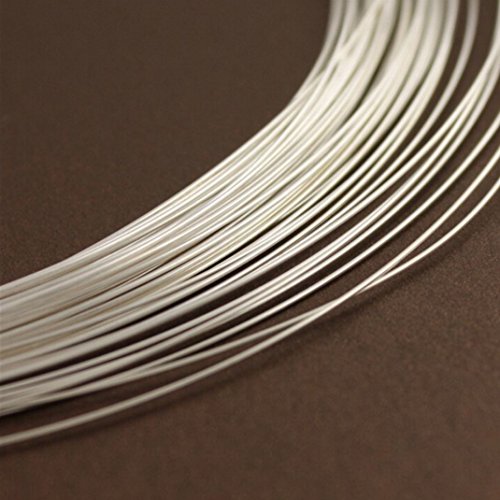 Authentic Sterling Silver Wire Dead Soft Jewelry Wire 5 Feet Round Beading Wire (Thin wire ~ 0.5mm or 24GA) SS281-0.5
