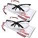 grinderPUNCH 2 Pair Safety Glasses ANSI Z87 Impact Resistant Non-Slip Wrap Around Clear Lens Bifocal Reading Glasses Diopter/+1.00