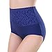 CS&BEAUTY Women's Premium Cotton Lace Hi Cut Panty Underwear,3 Pack,L/XL