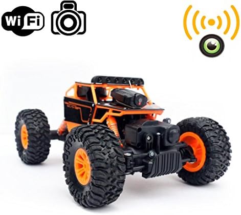 1/18 Rock Crawler RC Truck 2.4 GHz Radio Remote Control Truck Car | WiFi Camera Rechargeable Batteries | ORANGE