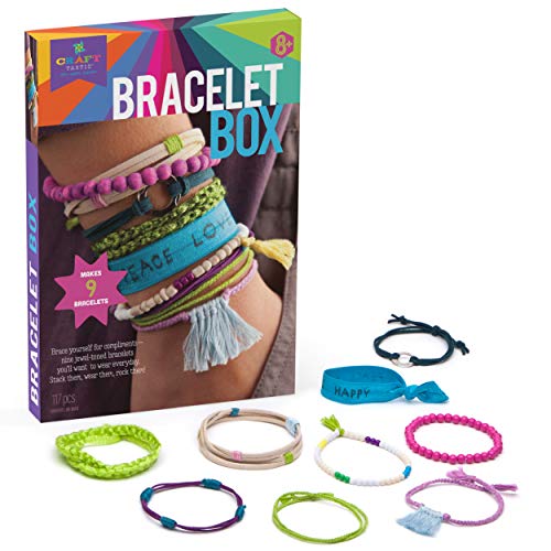 Crafttastic Bracelet Box Jewelry Making Craft Kit Includes 9 DIY