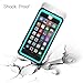 iPhone 6S Clear Waterproof Case, Easylife IP68 Certified Extreme Durable Shockproof Snowproof Full Sealed Perfectly Fit iPhone 6S/6 (Blue&Crystal)