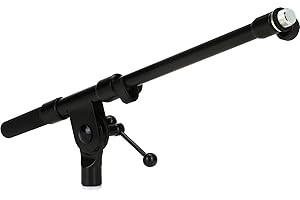 K&M 21110.500.55 Stands 211/1-BLACK Telescopic Boom Arm (2 Piece)