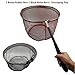 Foldable Fishing Net Freshwater,Fishing Landing Net Saltwater,Foldable Collapsible Fishing Pole with Durable Soft Mesh for Catching or Releasing (39.9inch fishing net)