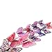 Topixdeals 36pcs 3D Double Wings Butterfly Stickers Making Stickers Wall Stickers Crafts Butterflies with Sponge Gum and Pins (Pink)