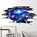 Rumas 3D Bridge Floor/Wall Sticker Removable Mural Decals Vinyl Art Living Room Decors (D)