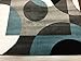 Modern Circles Blue Area Rug 5' 3
