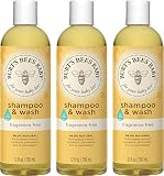 Burt's Bees Baby Shampoo & Wash, Fragrance Free, 12 Ounces (Pack of 3) (Packaging May Vary)