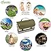yodo Outdoor Picnic Blanket Water-Resistant for Camping Hiking Festivals,Spring Summer Olive Stripe