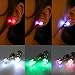 VANKER 1 Pair Blue- Creative Unisex Led Light Blinking Ear Studs Earrings Earings Ear D¨¦cor