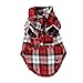 CXB1983(TM)Cute Pet Dog Puppy Clothes Shirt Size XS/S/M/L Blue Red Color (S, Red) by CXB1983(TM)